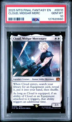 Cloud, Midgar Mercenary Final Fantasy Regular PSA 10 GEM MINT - Image 1