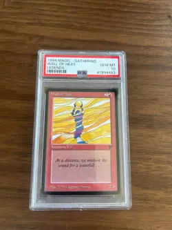 1994 Magic The Gathering Legends Wall of Heat PSA 10 GEM MINT MTG - Image 1