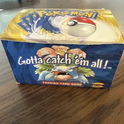 Pokemon TCG Base Set Shadowless Empty Booster BOX ONLY Green Wing Chari Wotc USA - Image 1