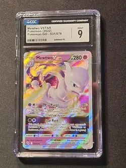 CGC 9 - Mewtwo VSTAR 031/078 Pokemon GO Holo - Image 1