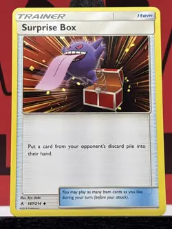 Surprise Box 187/214 Unbroken Bonds Gengar Uncommon Pokemon TCG 2019 LP - Image 3