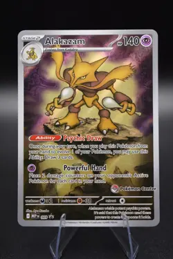 Pokemon TCG Alakazam - 009 POKEMON CENTER STAMPED 009 Mega Evolution Promo - Image 1