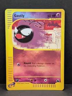 Gastly 57/144 Skyridge Reverse Holo Rare Pokemon TCG Nintendo e-reader NM - Image 1