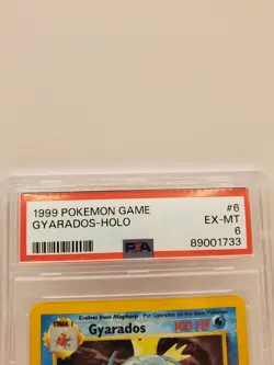 1999 Pokemon Game #6 Gyarados-Halo EX-MT PSA 6 - Image 3