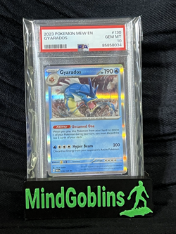 2023 POKEMON MEW EN-151 130 GYARADOS PSA: GEM MINT 10 - Image 1