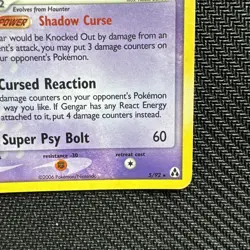 Pokemon Gengar #5/92 EX Legend Maker - Holo 2006 - LP - Image 4