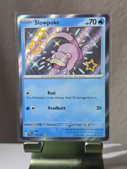Pokemon Slowpoke 116/091 SV: Paldean Fates Baby Shiny - Image 1