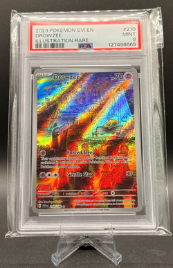 Drowzee 2023 Pokemon Scarlet & Violet #210 Illustration Rare PSA 9 - Image 1