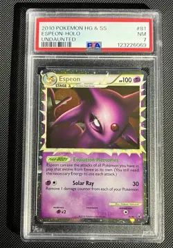 PSA 7 NM Pokemon 2010 UNDAUNTED ESPEON PRIME Ultra Rare Holo #81/90 - Image 3