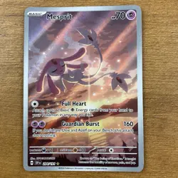 Mesprit Illustration Rare Holo 2024 Pokemon Surging Sparks 204/191 - Image 1