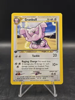 Pokemon TCG Granbull 37/111 1st Edition Neo Genesis Regular Uncommon LP - Image 1