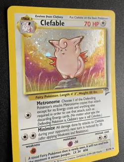 Clefable | 5/130 | Base Set 2 | Pokemon Card | NM - Image 2