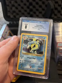 CGC 8 NM/Mint Pokemon (1999) Gyarados Base Set Holo 6/102 - Image 1