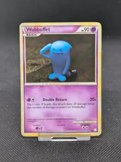 Pokemon Card Wobbuffet Holo 13/123 HeartGold SoulSilver LP-NM - Image 1