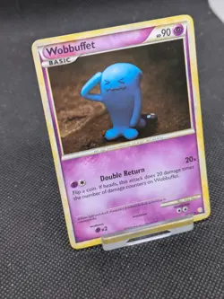 Pokemon Card Wobbuffet Holo 13/123 HeartGold SoulSilver LP-NM - Image 2