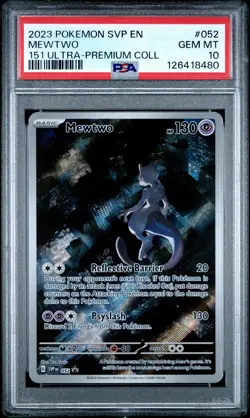 POKEMON 151 ULTRA PREMIUM COLLECTION MEWTWO EX #052 PSA 10 GEM MINT #126418482 - Image 1