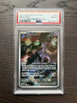2023 Pokemon PSA 8 Mewtwo EX 151 Ultra Premium Collection Promo 052 - Image 1