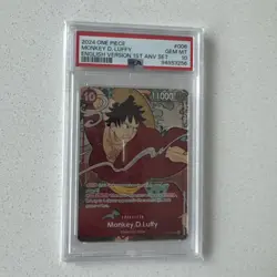 Monkey.D.Luffy (English Version 1st Anniversary Set) ST10-006 One Piece PSA 10 - Image 1