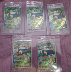 Pokemon TCG Snorlax 151 ETB Elite Trainer Promo 051 Sealed Lot of 5 - Image 1