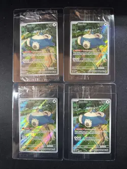 Pokemon TCG Snorlax 151 ETB Elite Trainer Promo 051 Sealed Lot of 4 - Image 1