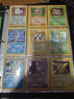 Pokemon TCG Vintage Childhood Binder Collection lot over 200 cards Holos Wotc - Image 1