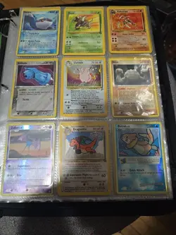 Pokemon TCG Vintage Childhood Binder Collection lot over 200 cards Holos Wotc - Image 2