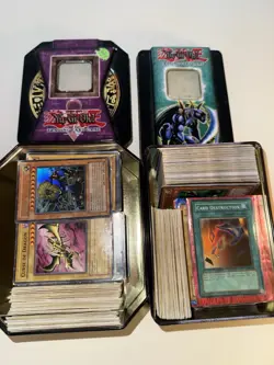 Older Yugioh Collection. 2 Tins. Over 300 Cards. Free Shipping. - Image 1