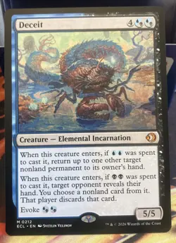 Deceit *Mythic Rare* Magic MtG x1 Lorwyn Eclipsed - Image 1