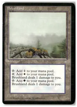 MTG Brushland - Ice Age Moderately Played English - Image 1