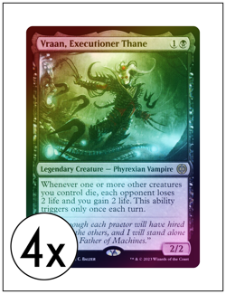 4x Vraan, Executioner Thane, Foil, Magic the Gathering, MTG NM - Image 1