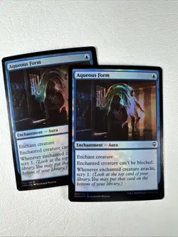 X2 Aqueous Form [Foil] #56 NM Commander Legends CMR Magic MTG - Image 1