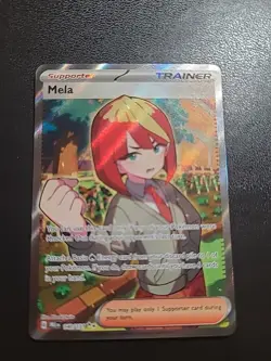 Mela - 140/131 - Pokemon Prismatic Evolutions Full Art Trainer Ultra Rare NM - Image 1