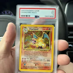 Pokemon Card TCG Charizard 4/102 Base Set Holo Rare 1999 WOTC Vintage PSA 5 - Image 1