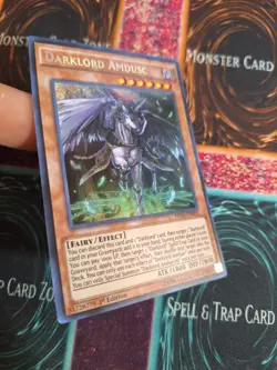 Yu-Gi-Oh! TCG Darklord Amdusc DESO-EN033 Secret Rare 1st Edition Near Mint - Image 2