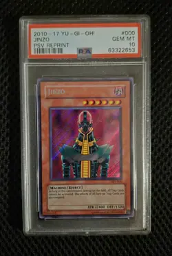 PSA 10 Jinzo Secret Rare PSV-000 2010 - 2017 Yugioh - Image 1