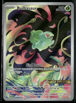 2025 Pokemon Bulbasaur 133/132 Mega Evolution Enhanced Box Topper - Image 1