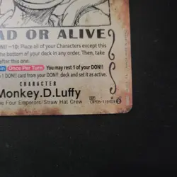 Monkey.D.Luffy (Wanted Poster) OP05-119 Emperors in the New World Foil - Image 4
