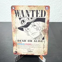 One Piece TCG - Sabo SEC Wanted Poster (SP) (OP13-120) Carrying On His Will NM - Image 1