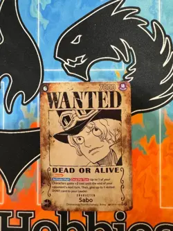 One Piece TCG - Sabo SEC Wanted Poster (SP) (OP13-120) Carrying On His Will NM - Image 1