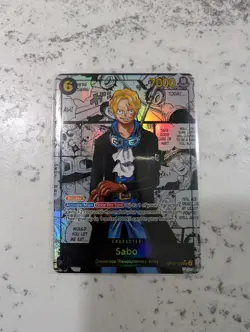 One Piece TCG OP13 Carrying On His Will Sabo OP13-120 SEC Manga NM/M - Image 1