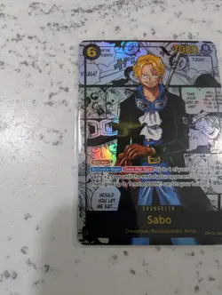 One Piece TCG OP13 Carrying On His Will Sabo OP13-120 SEC Manga NM/M - Image 2