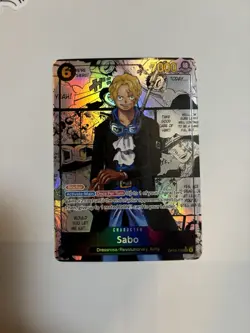 One Piece TCG OP13 Carrying On His Will Sabo OP13-120 SEC Manga NM/M - Image 1