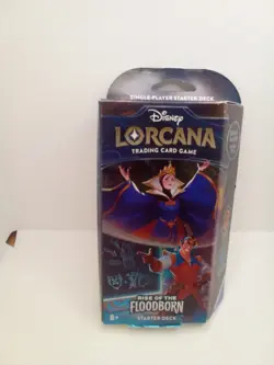 Disney Lorcana Trading Card Game Rise Of The Floodborn Starter Deck - Image 1