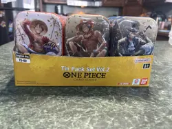(LOT OF 12) One Piece CCG Card Game 2-Pack Mini Tin Set Vol 2 Bandai NEW SEALED! - Image 2