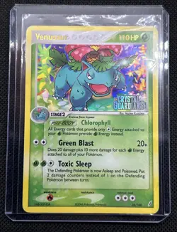 Pokemon TCG Venusaur EX Crystal Guardians Reverse Holo Card 28/100 Stamped - Image 1