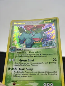 Pokemon TCG Venusaur EX Crystal Guardians Reverse Holo Card 28/100 Stamped - Image 3