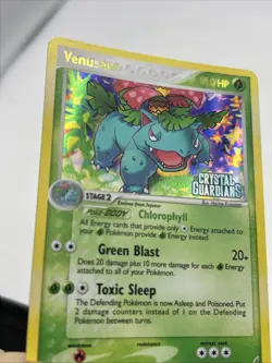 Pokemon TCG Venusaur EX Crystal Guardians Reverse Holo Card 28/100 Stamped - Image 4