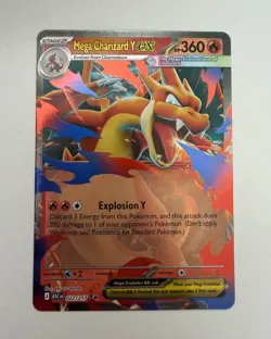 Mega Charizard Y EX Pokemon TCG 022/217 Card Ascended Heroes NM IN HAND - Image 1