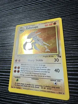 Kabutops Fossil Holo 9/62 Unlimited 1999 Pokemon Card Rare WOTC - Image 4