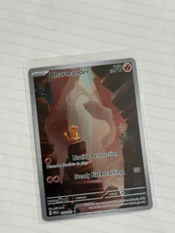 2023 Pokemon Scarlet & Violet 151 Charmander Illustration Rare #168/165 Card - Image 1